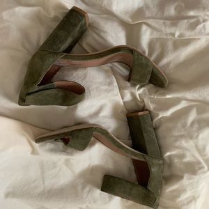 Jeffrey Campbell Lindsay olive heeled sandals
